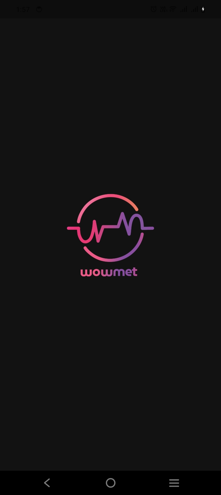 Wowmet App Screen 1